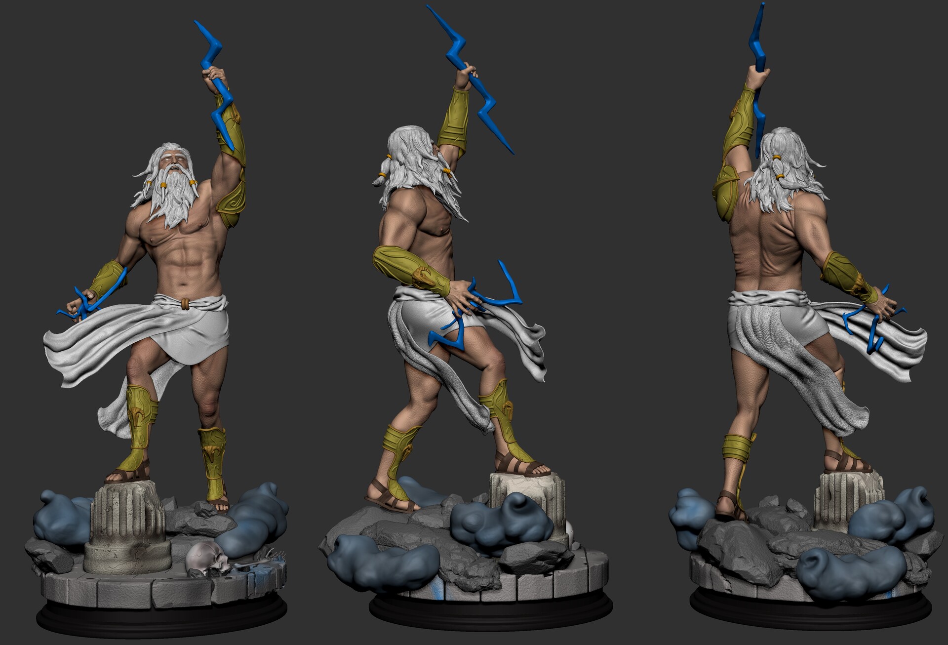 ArtStation - Statue of Zeus from God of War, image size:1920x1306