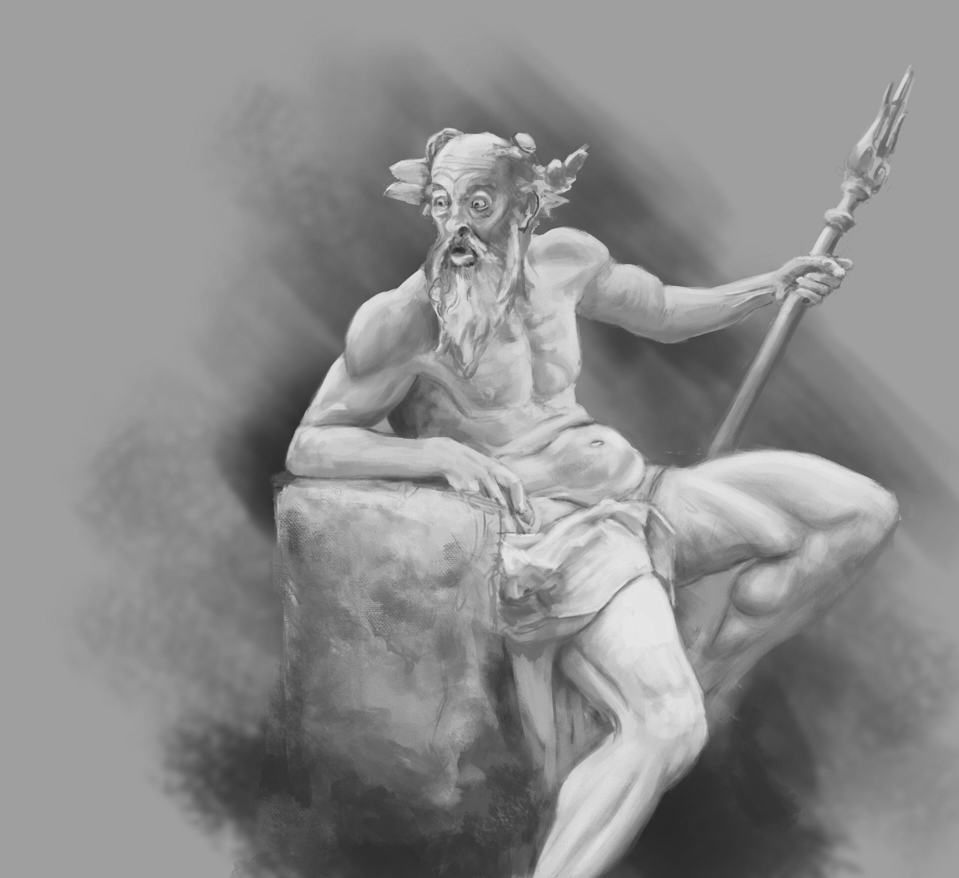 Artstation Poseidon Sketch