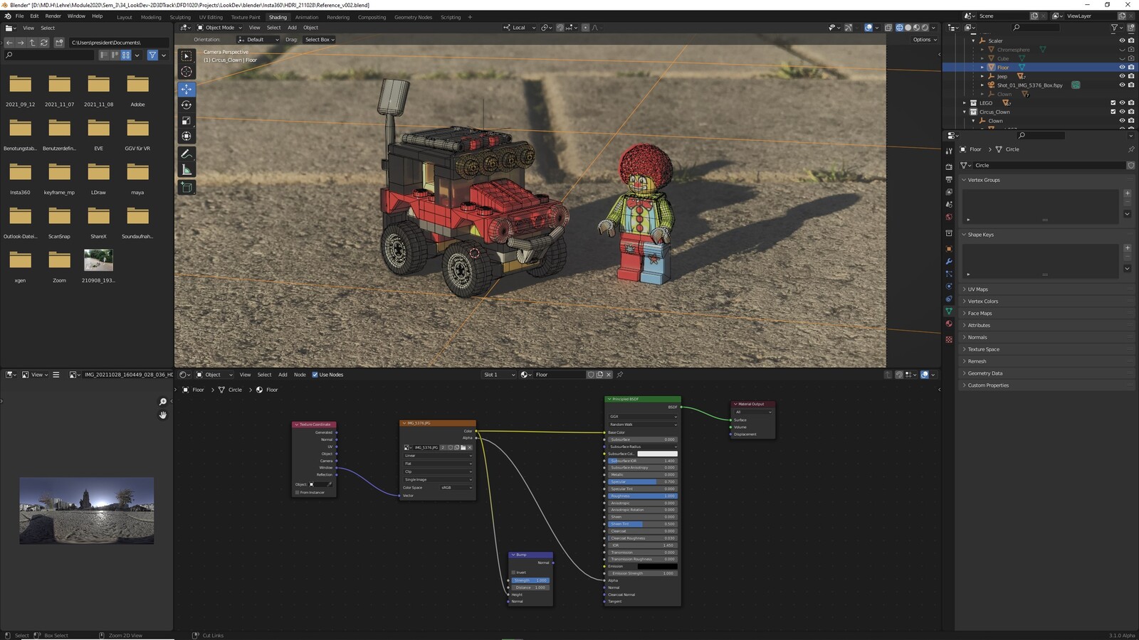 Reference Scene (based on a reference shot with the real model)