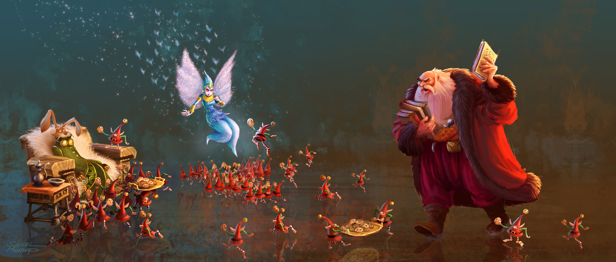 Character painting.