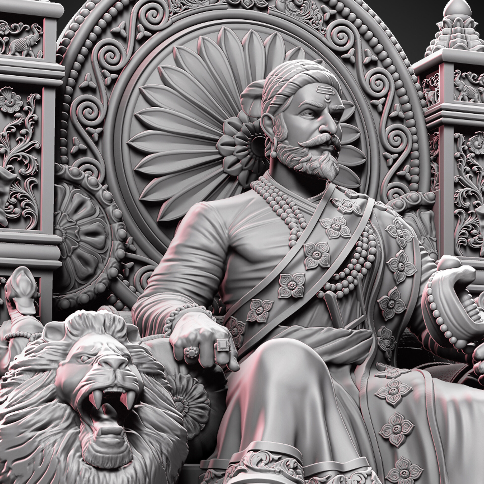 Prasad Nambiar - Chhatrapati Shivaji Maharaj 3d model sculpted by Prasad  Nambair