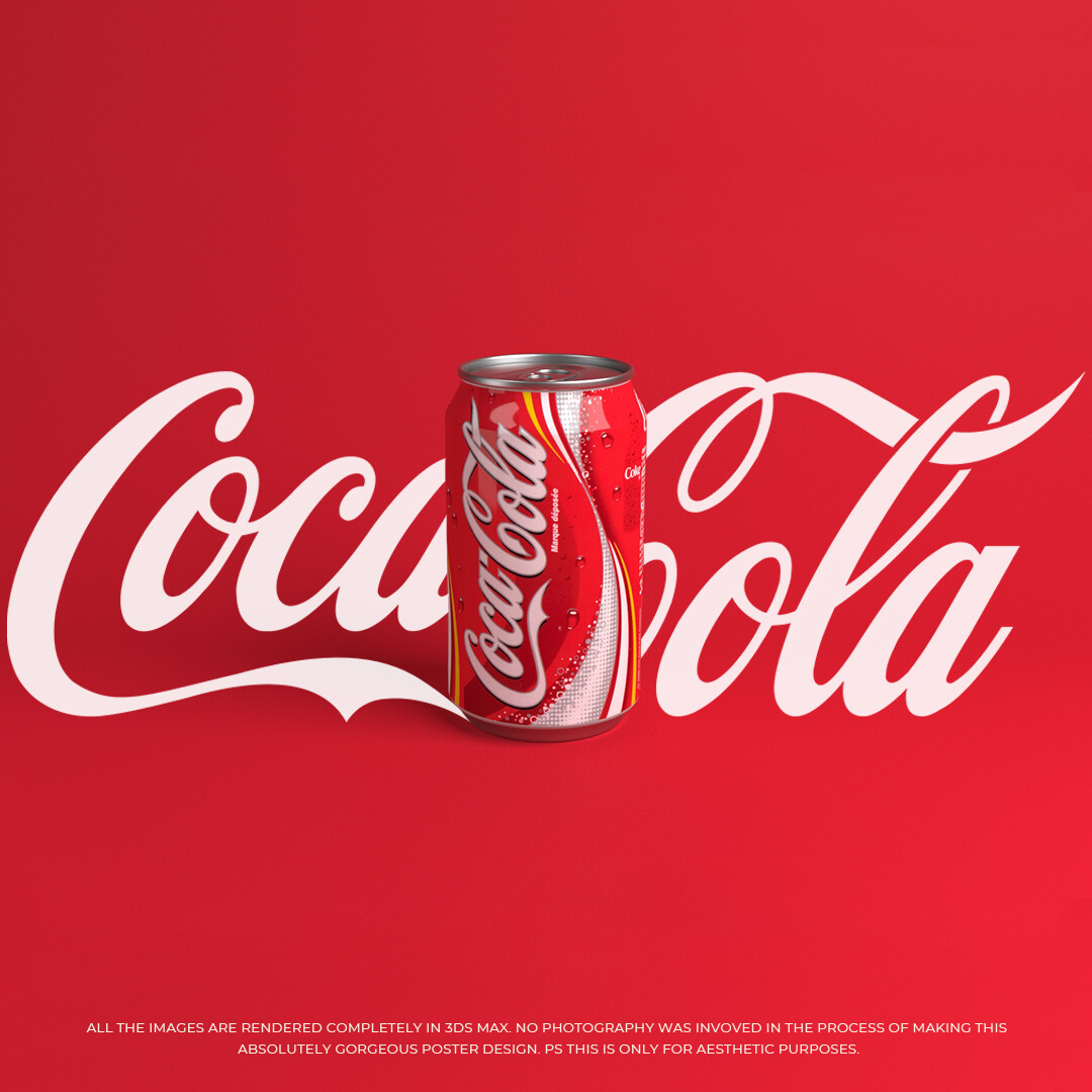ArtStation - CocaCola Graphic design Poster