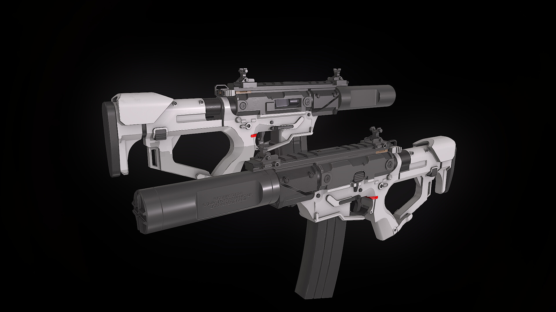 ArtStation Compact Assault Rifle From Concept