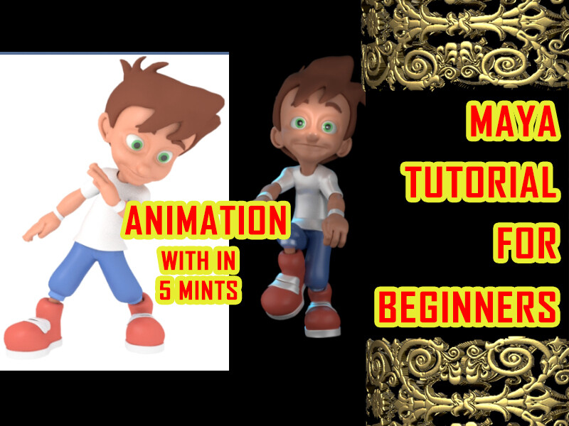 ArtStation - animation with in 5 minutes | maya character animation easy|maya  animation tutorial for beginners