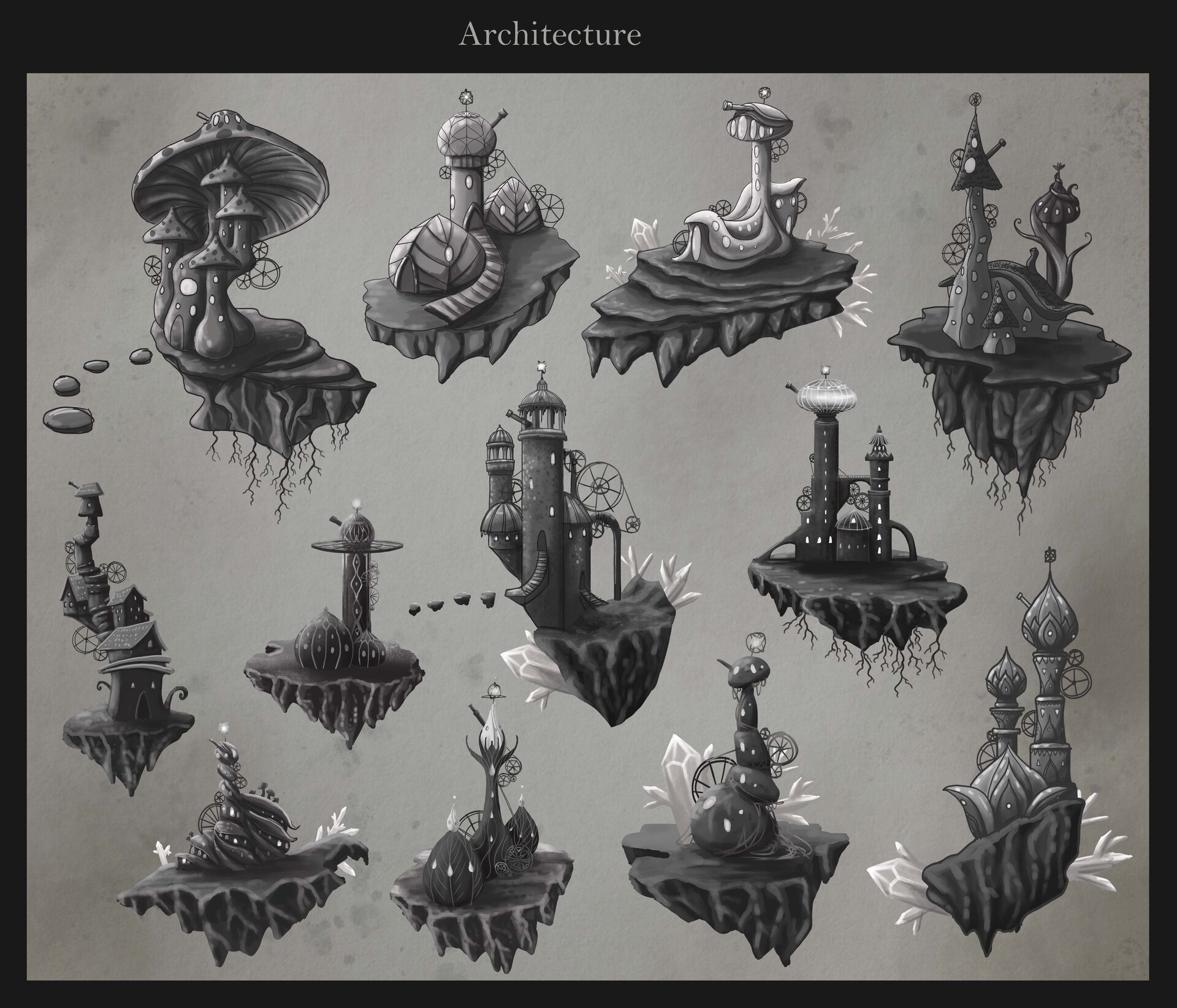 ArtStation The floating Island Concept Art