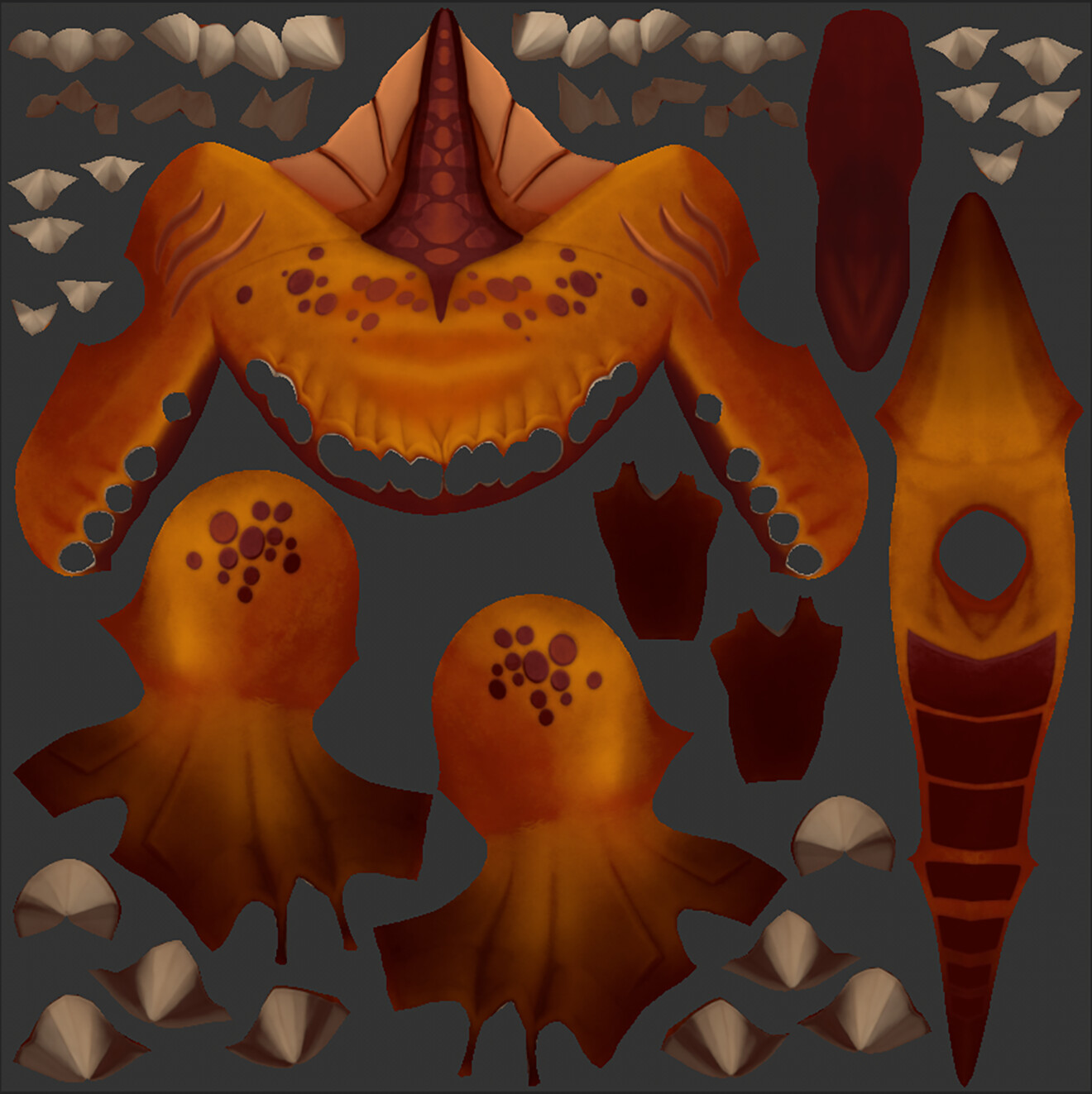 UV layout with base color map