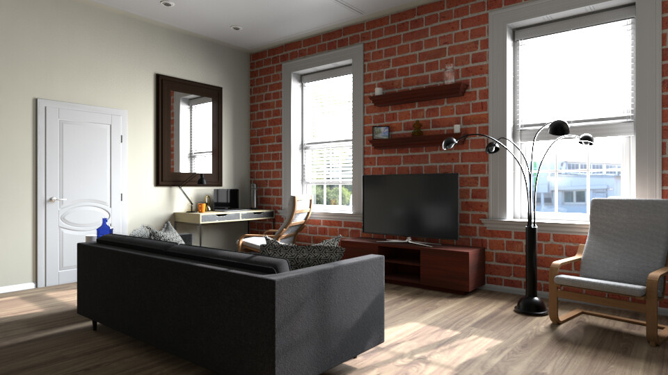 14 Spaces with Charming Exposed Brick Walls - Architectural Digest - Textured Apartment With Exposed Brick And City View