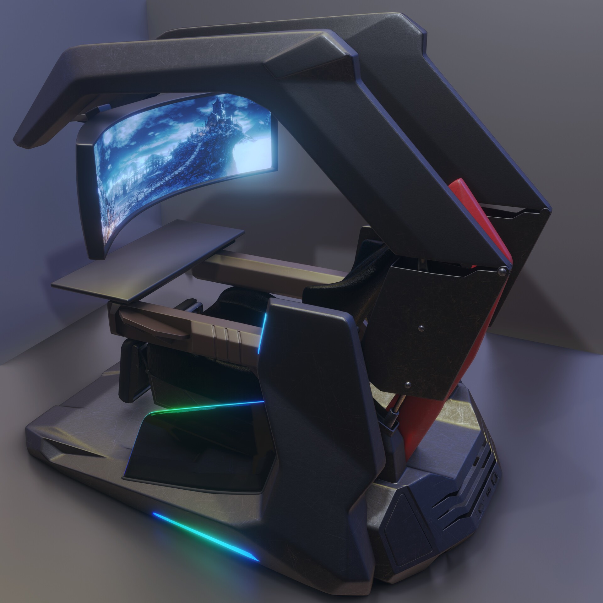 ArtStation Gdragon Gundam my modeling workstation by Ingrem