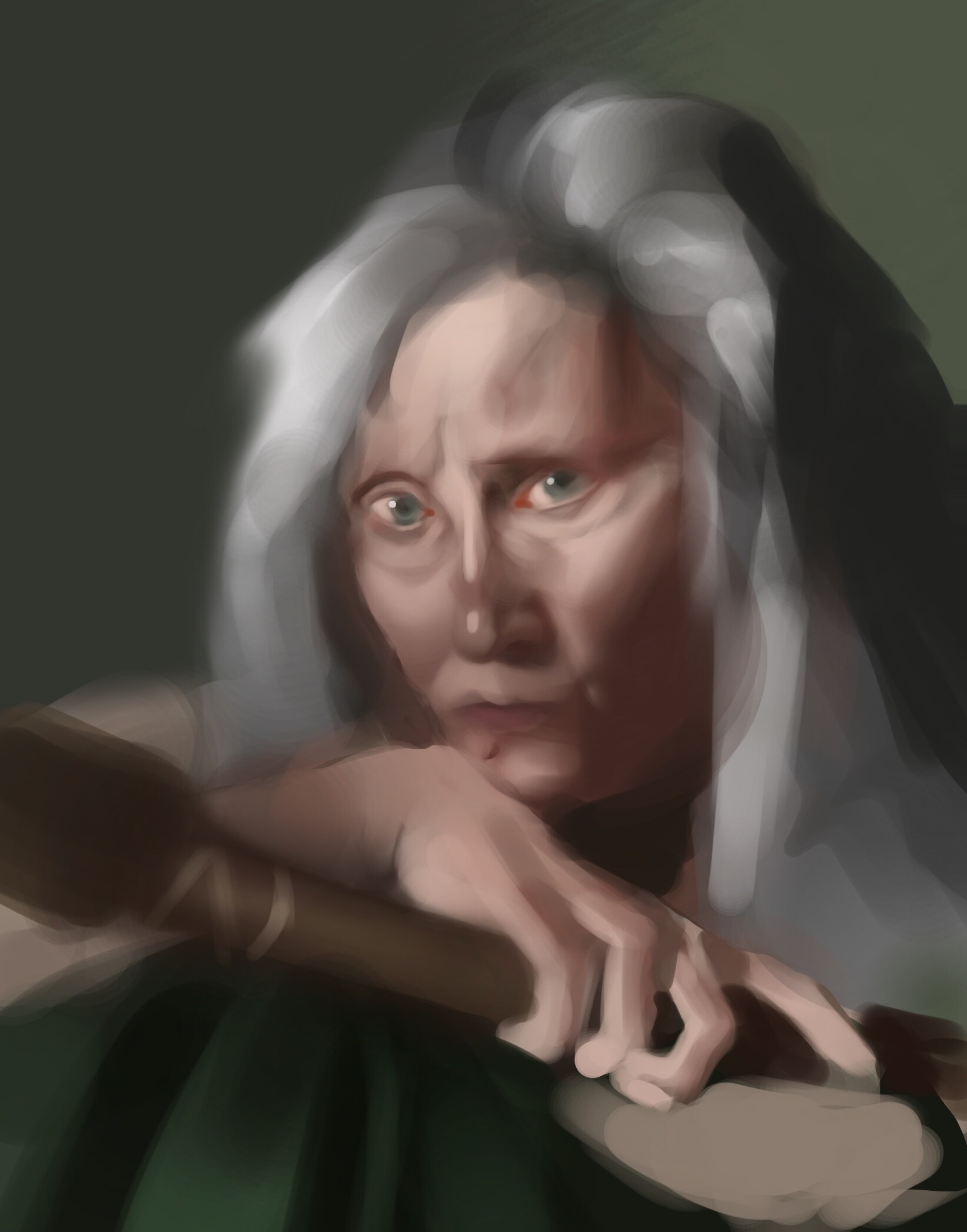 ArtStation Did these portraits to practice painting without lineart