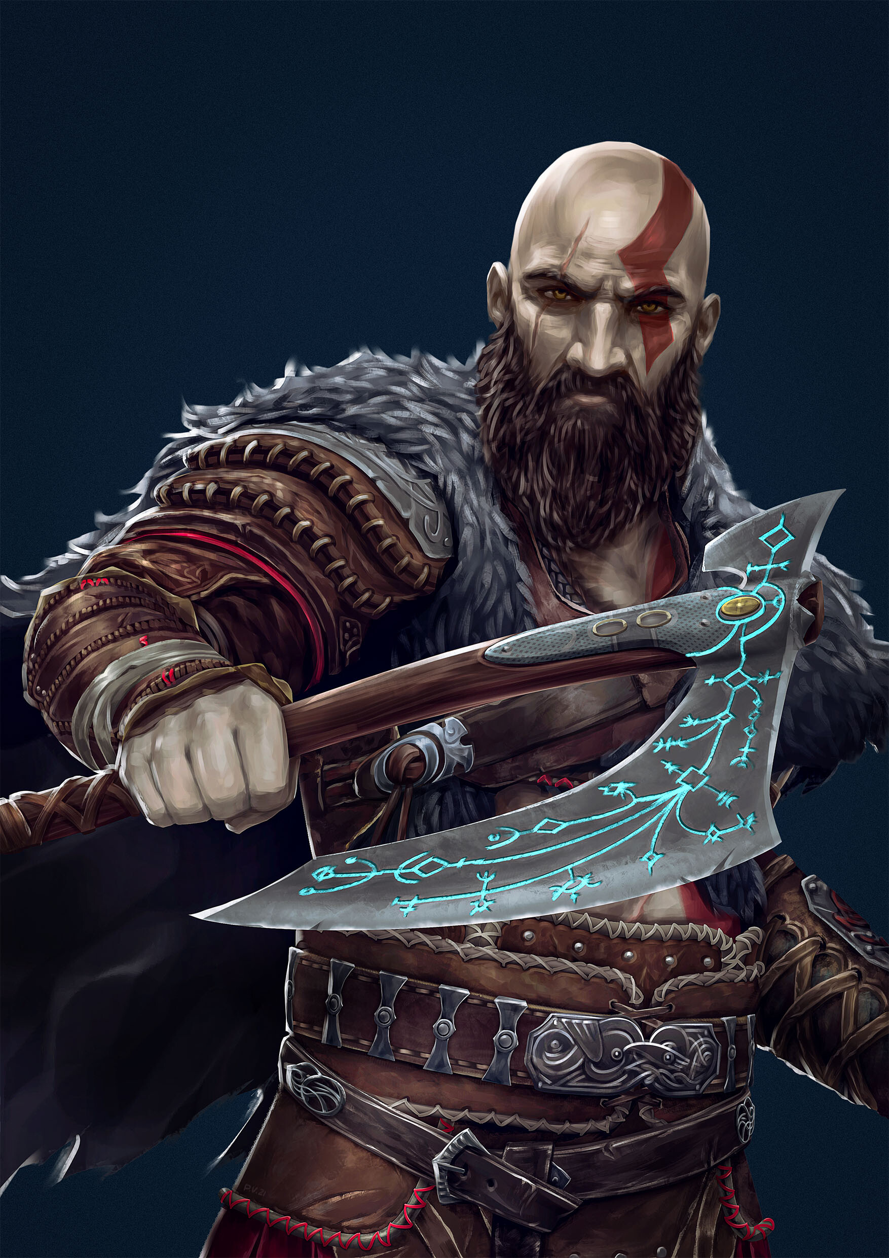 ArtStation - God of War II - Kratos