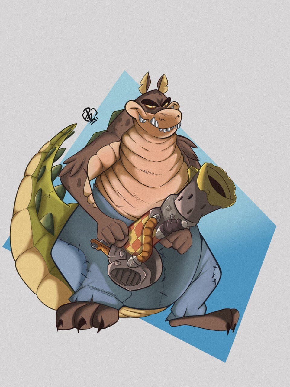 ArtStation Dingodile Crash Bandicoot