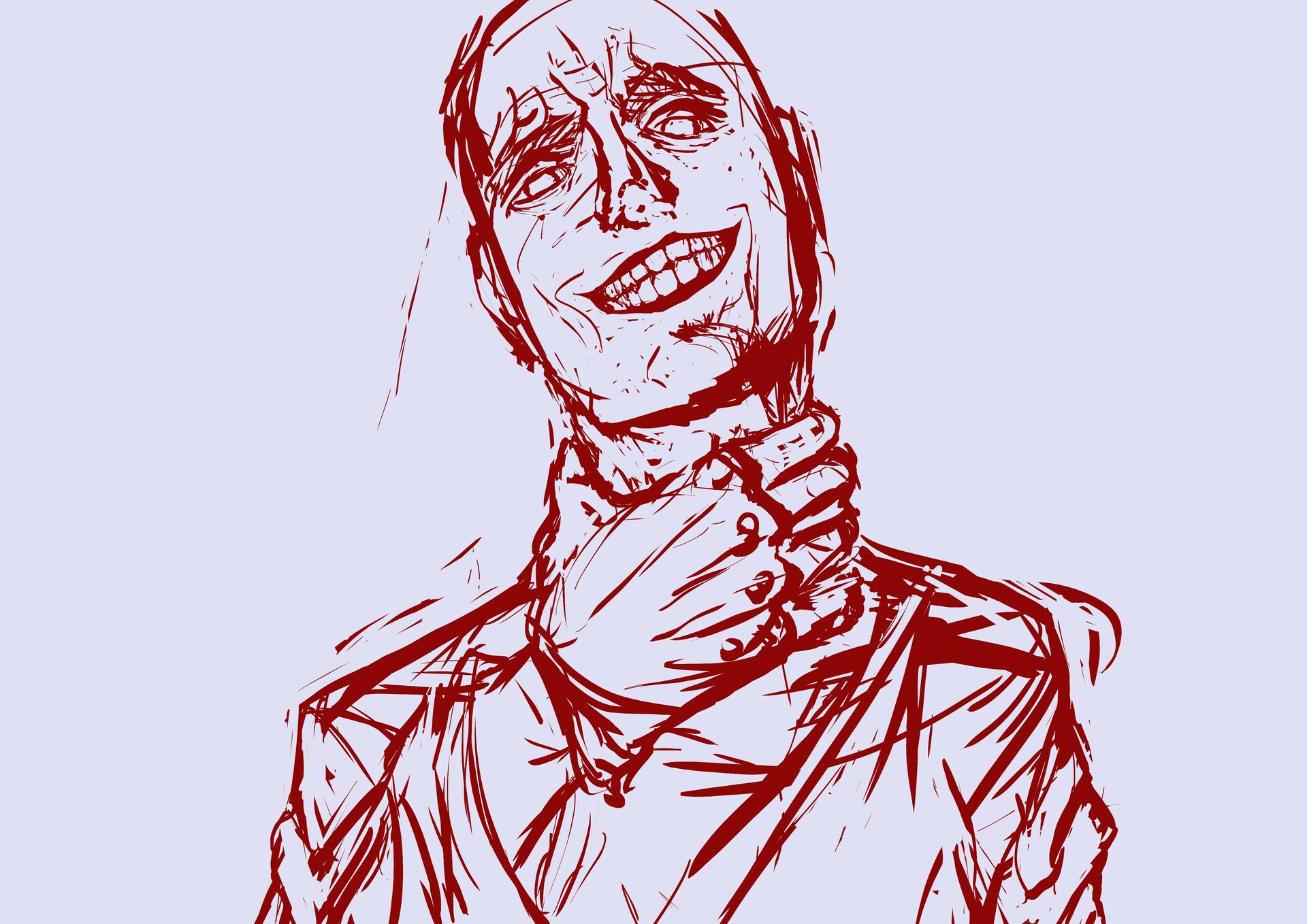 ArtStation Sketch Choking Man