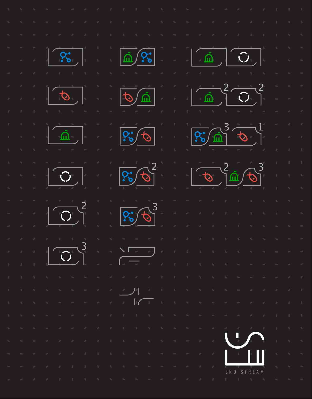 icon attribute combinations (Endstream Game)