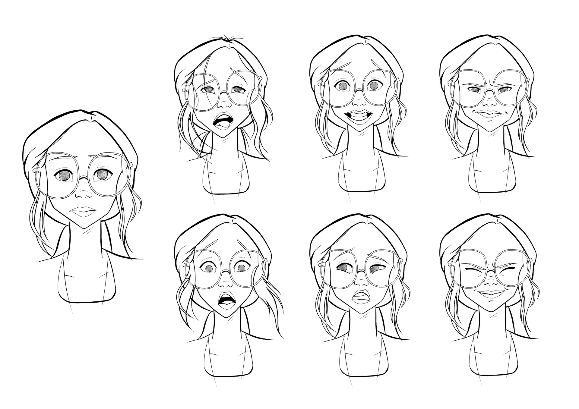ArtStation - Concept art - Facial expressions