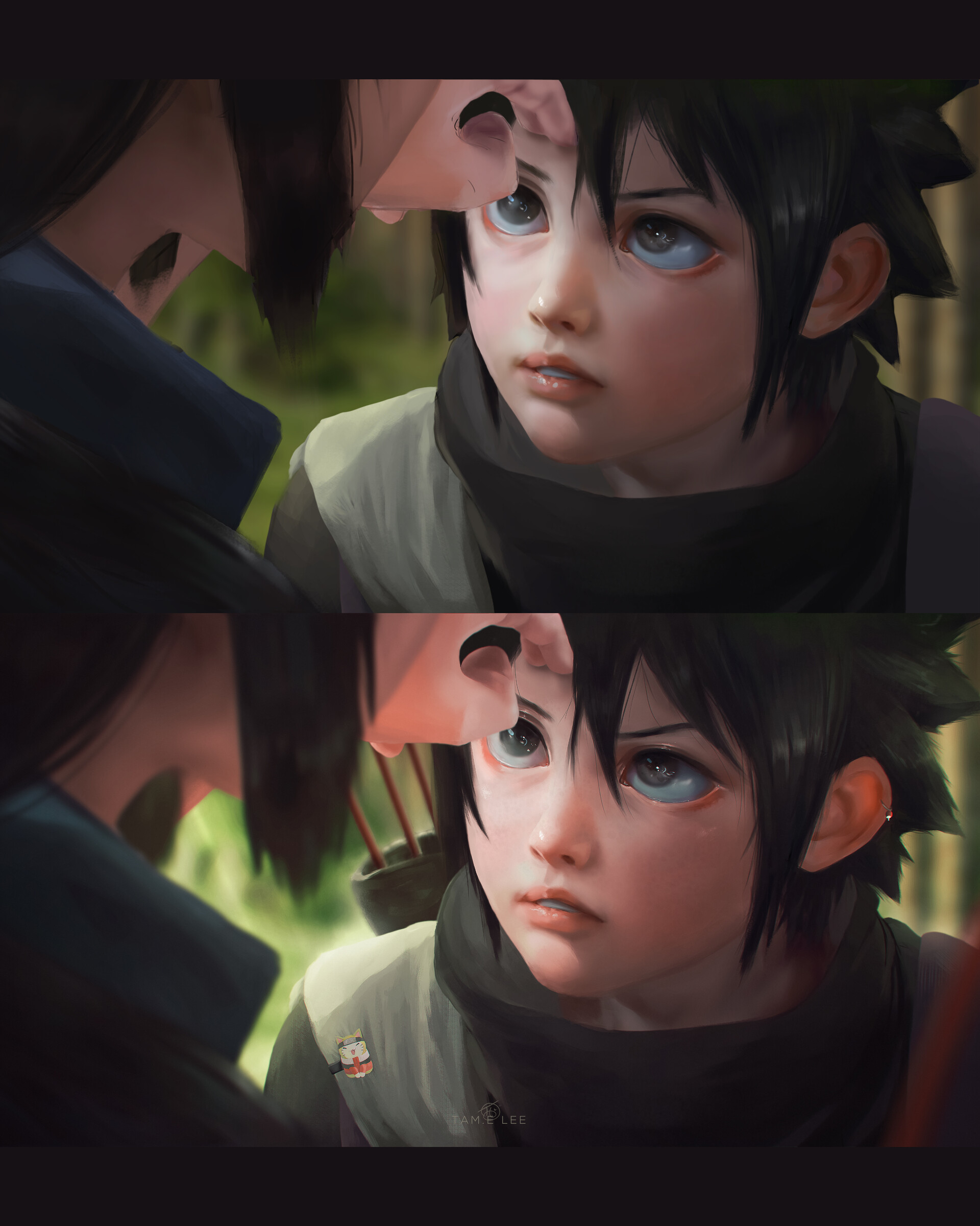 ArtStation - Kid Sasuke and Itachi Uchiha
