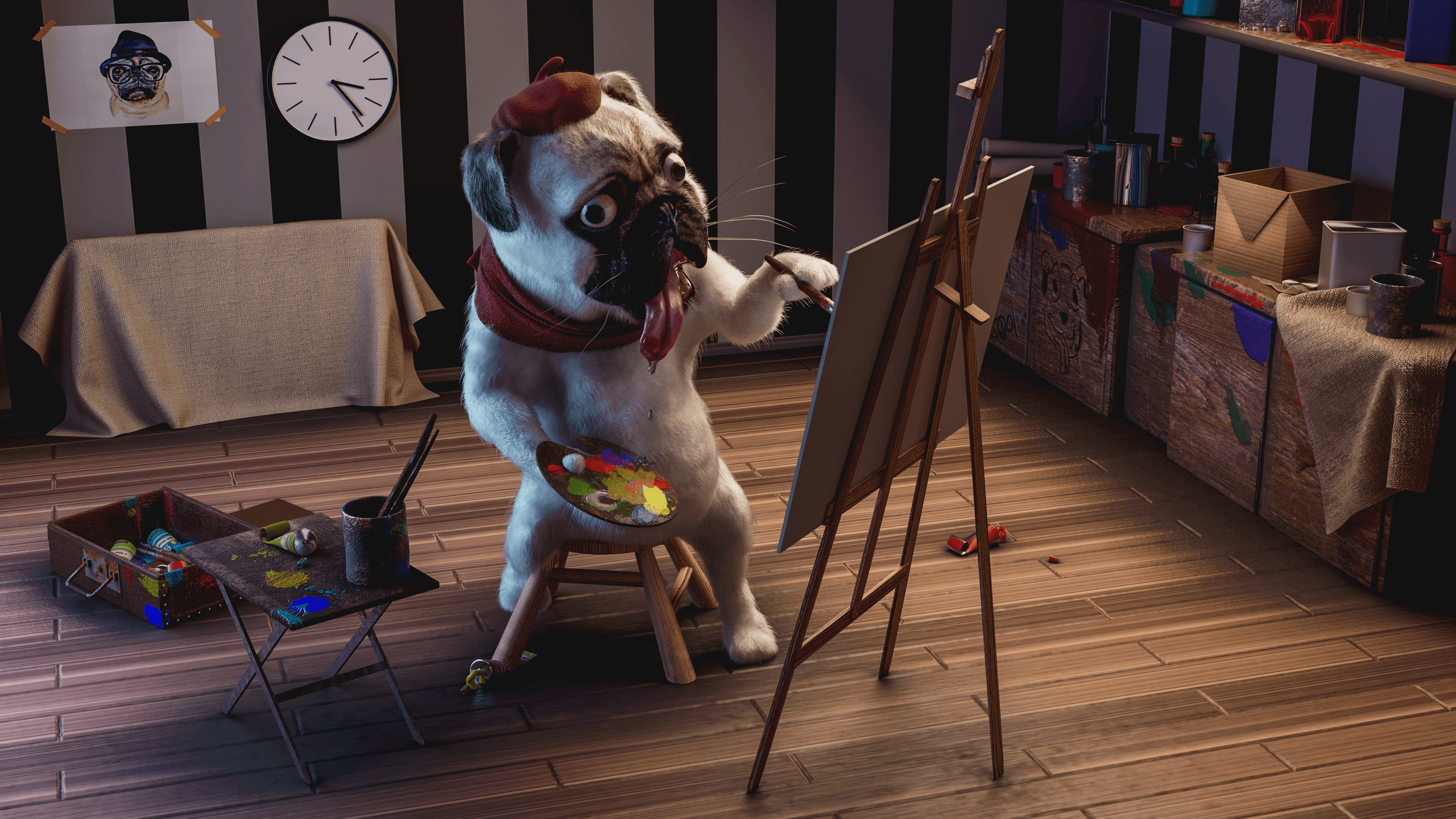 Painter Pug - ArtStation