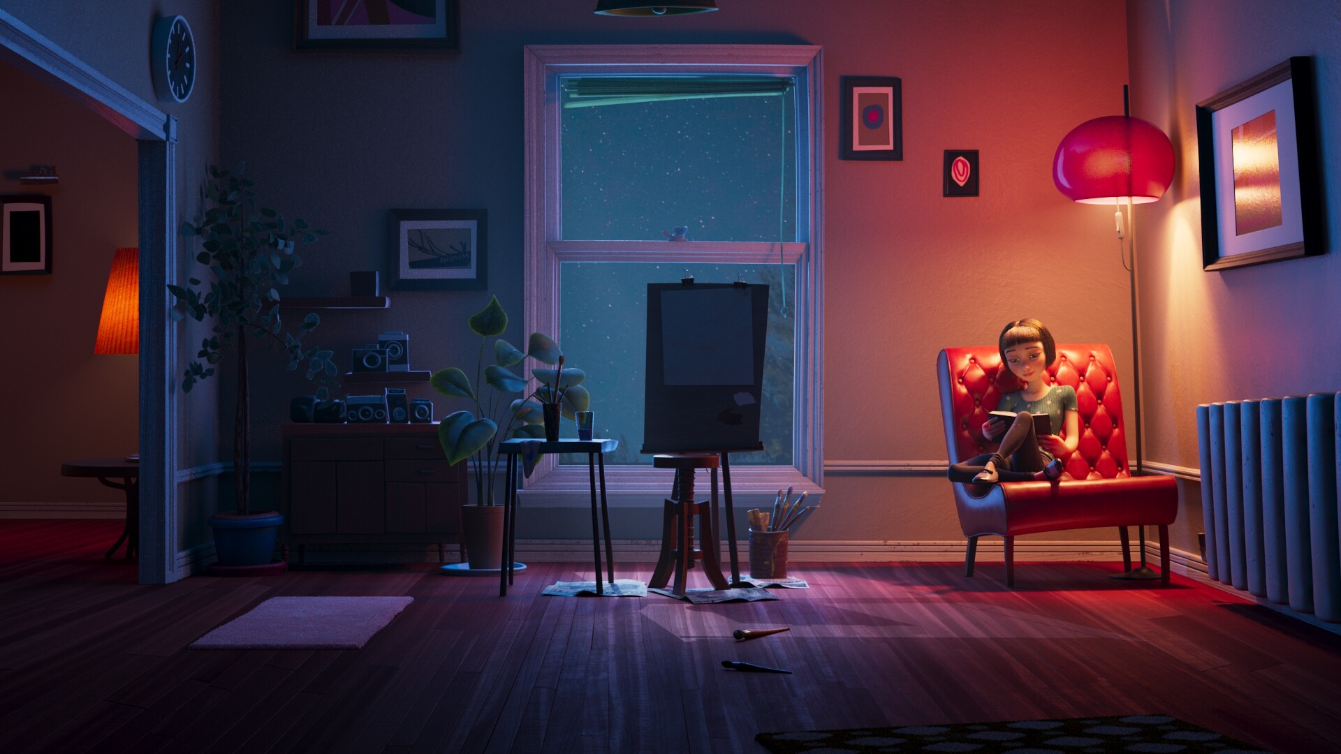 ArtStation Lighting Indoor Lighting at Night