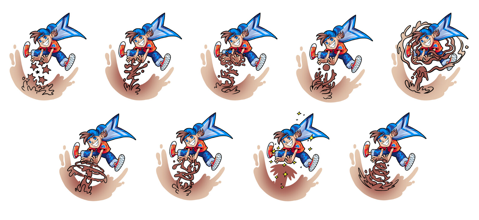 Mascot power variation sketches