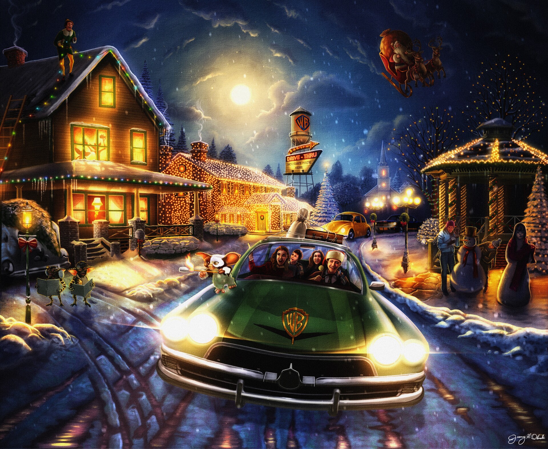 ArtStation Warner Bros. Holidays concept art