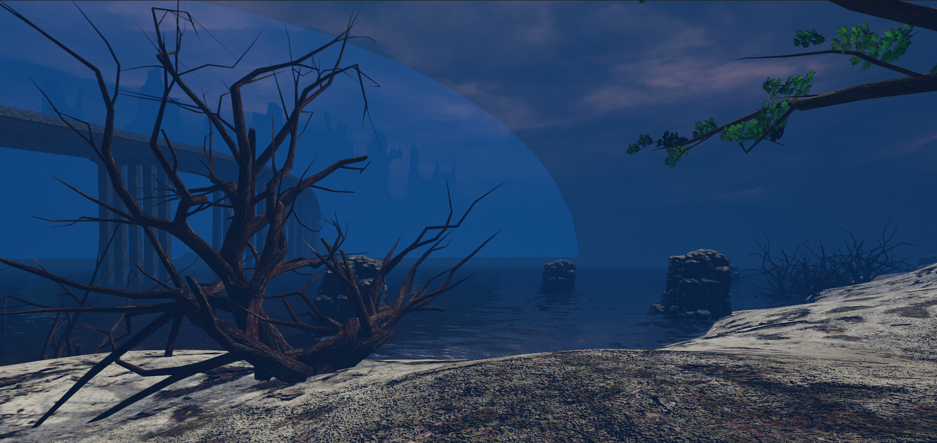 Polina Rurievna - Ocean view and landscape from "In Zona" project in Unity.