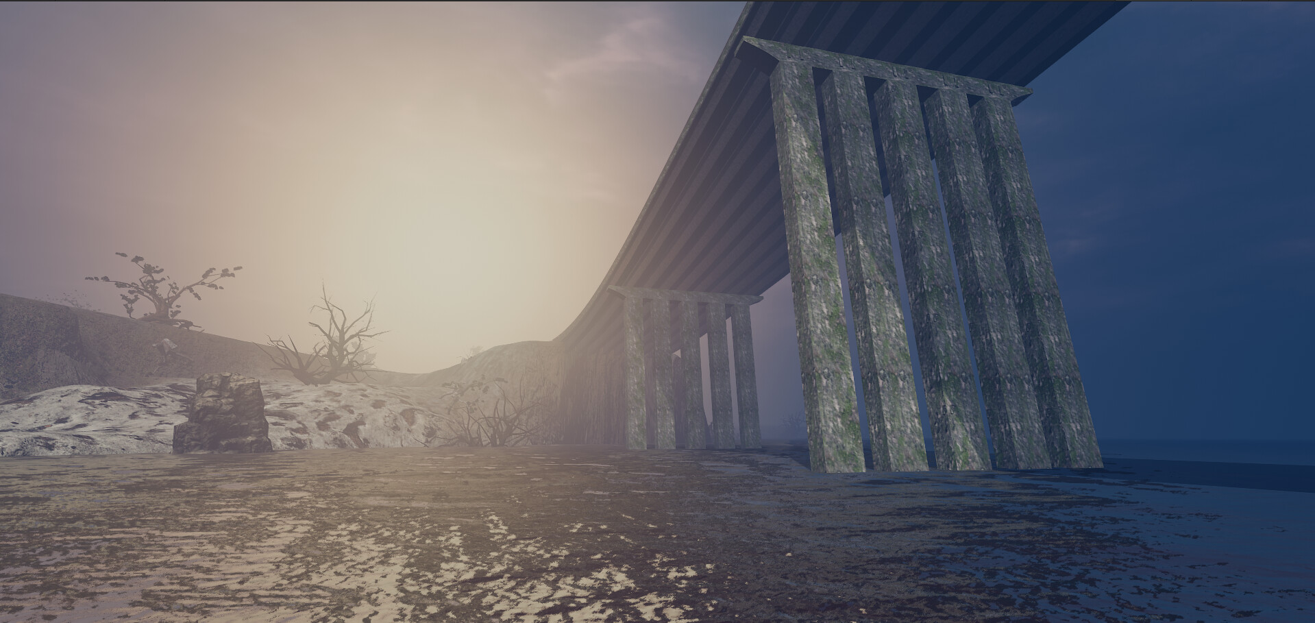 Polina Rurievna - Ocean view and landscape from "In Zona" project in Unity.