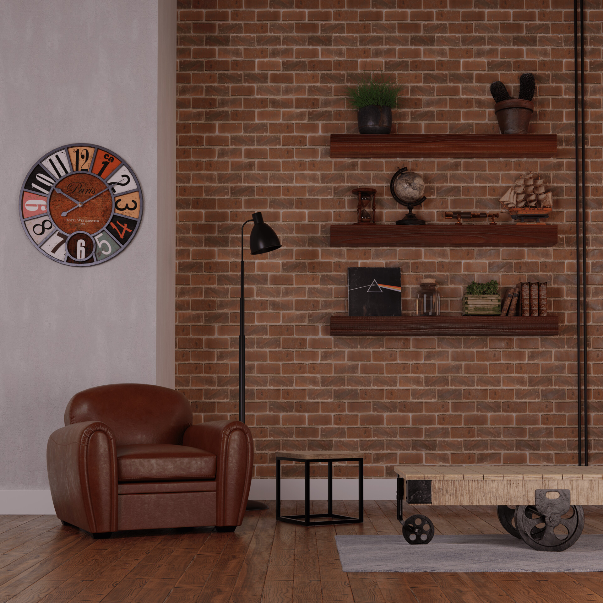 ArtStation Industrial Living Room