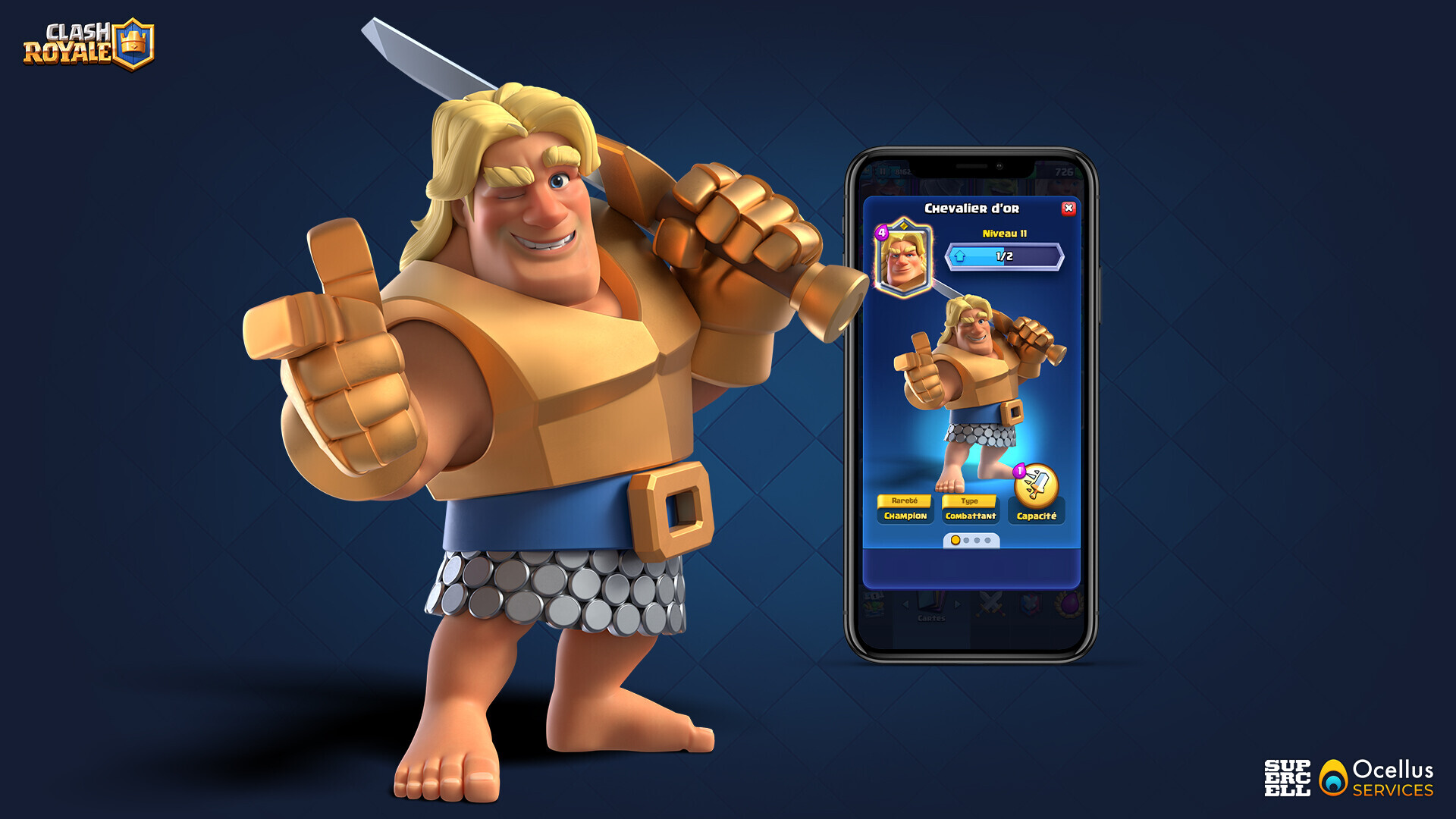ArtStation Clash Royale Champions Gold Knight