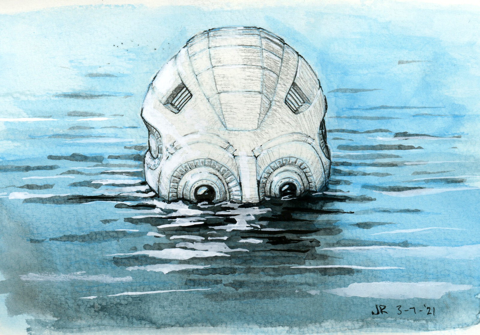 March of Robots. Water.