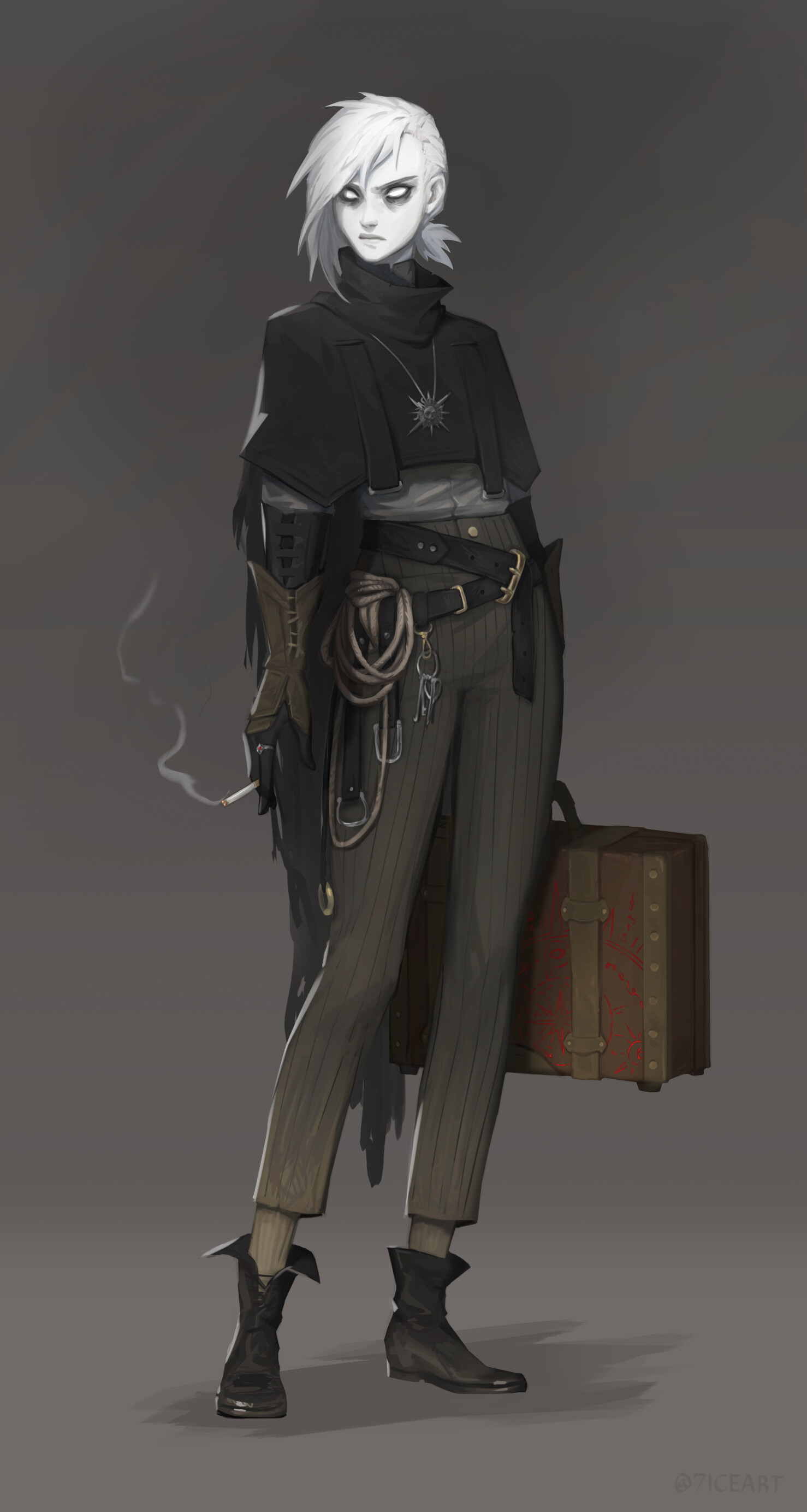 Anything prompt: Pale human, dnd changeling, - PromptHero