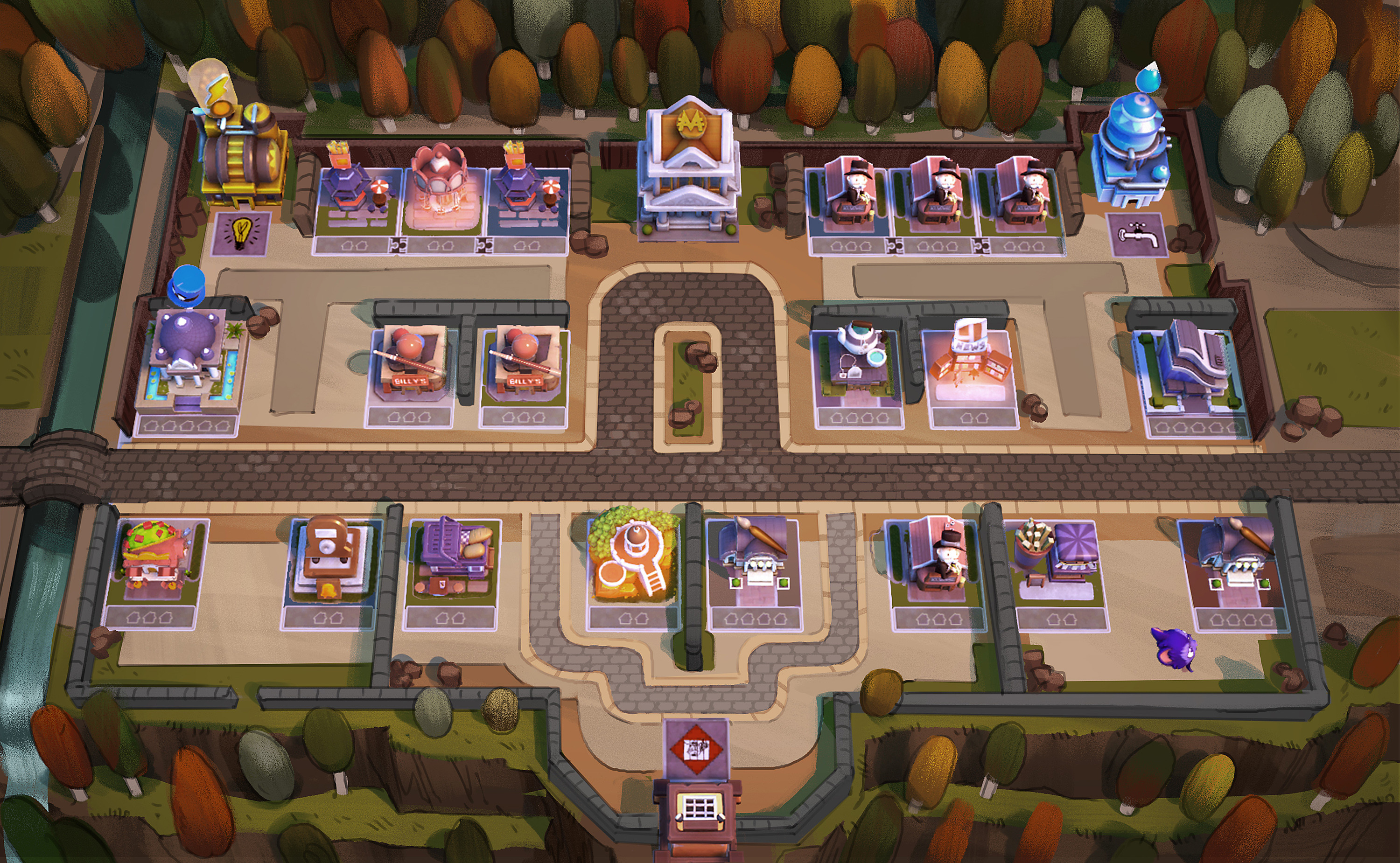 Paintovers of the fall themed maps.