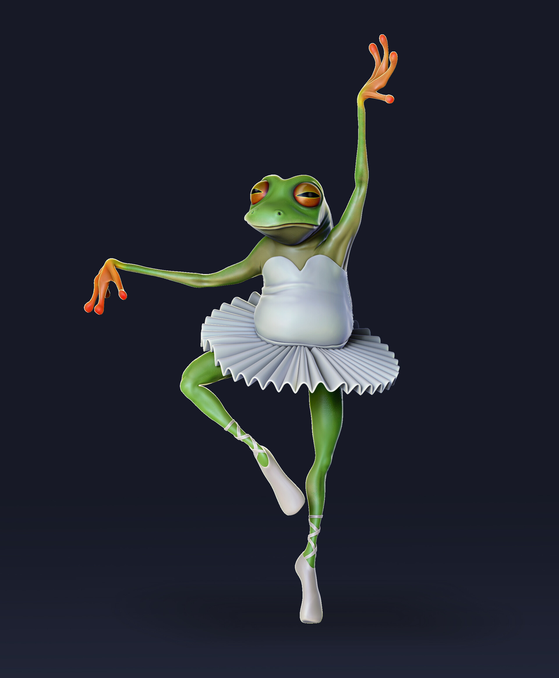 ArtStation The ballerina frog