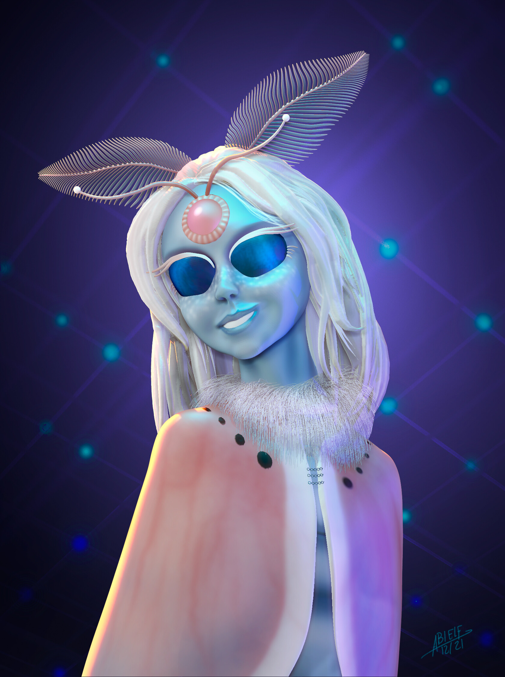 ArtStation - Moth girl