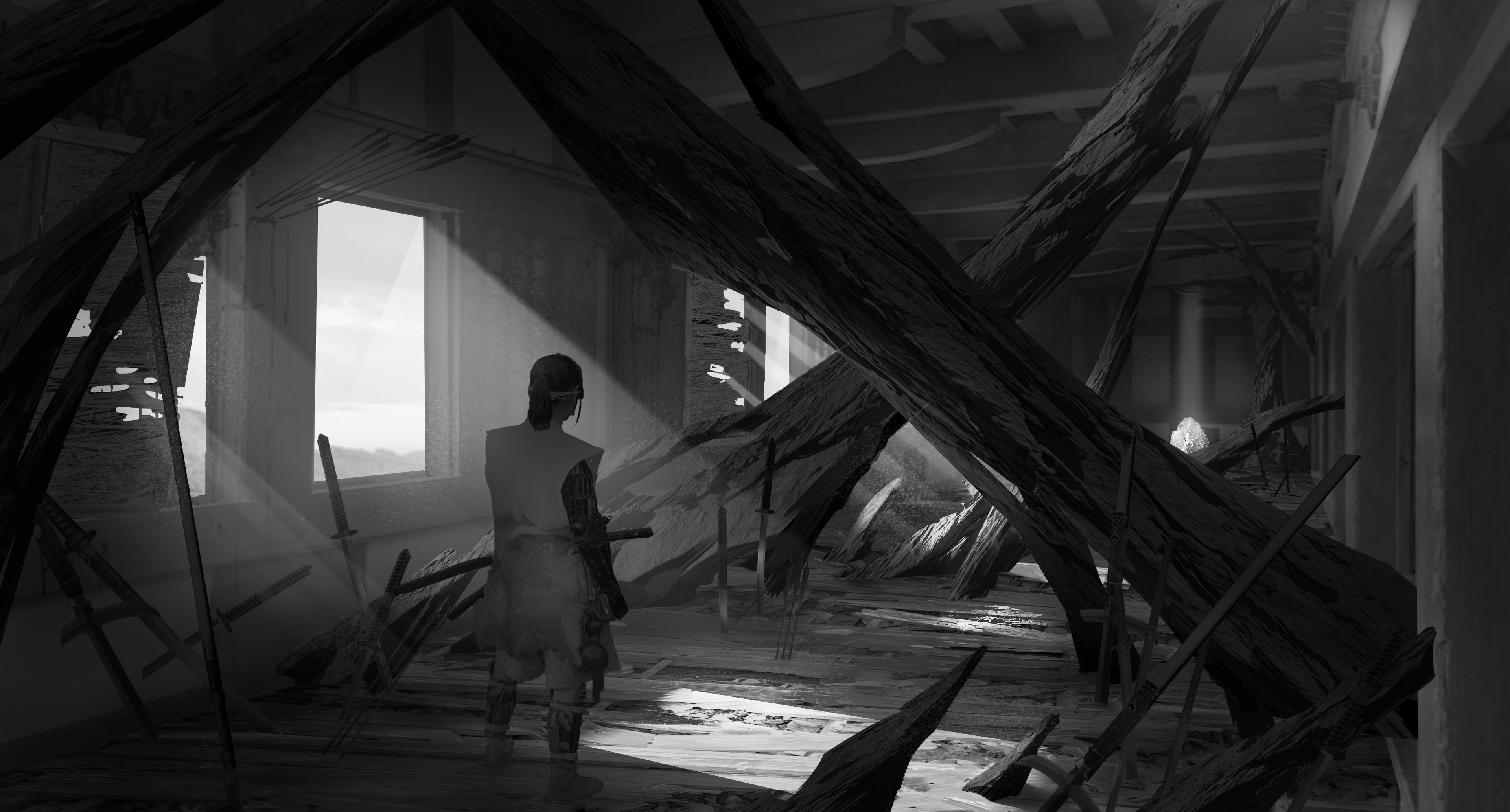 Hallway (with a skyshard at the end)