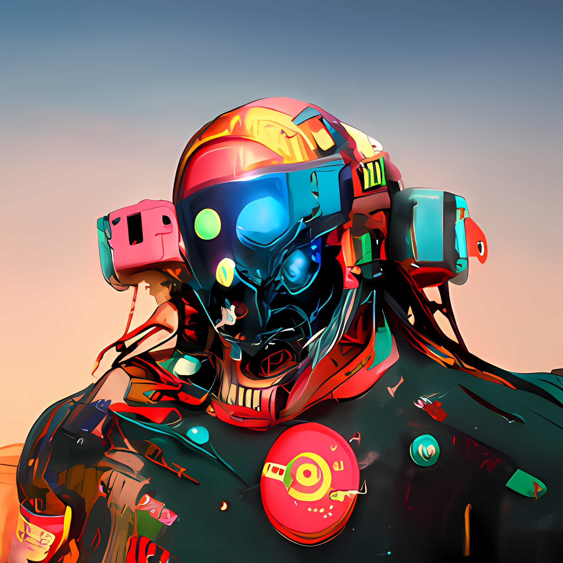 ArtStation - AI generated Robot Cyborg