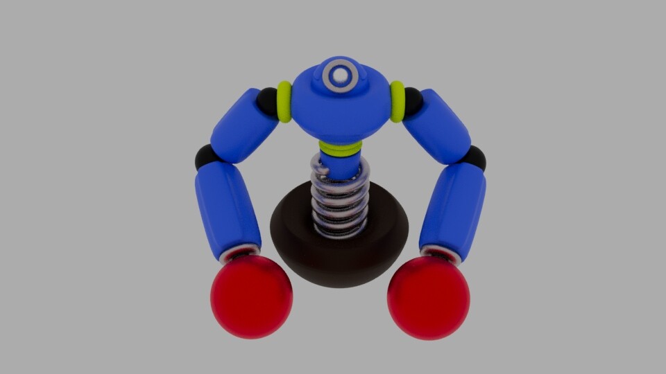 ArtStation - Boxing spring robot