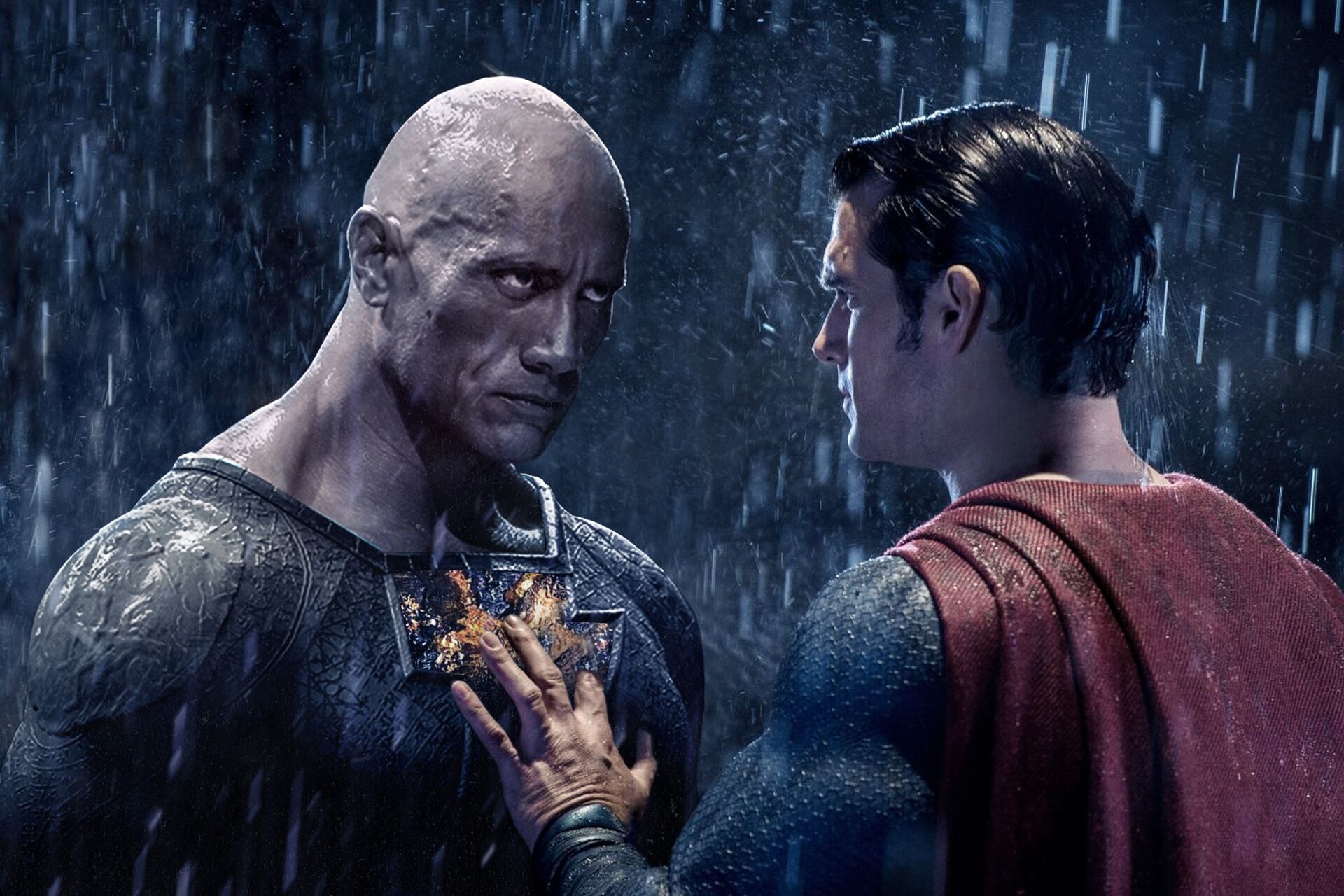 ArtStation Black Adam vs Superman showdown