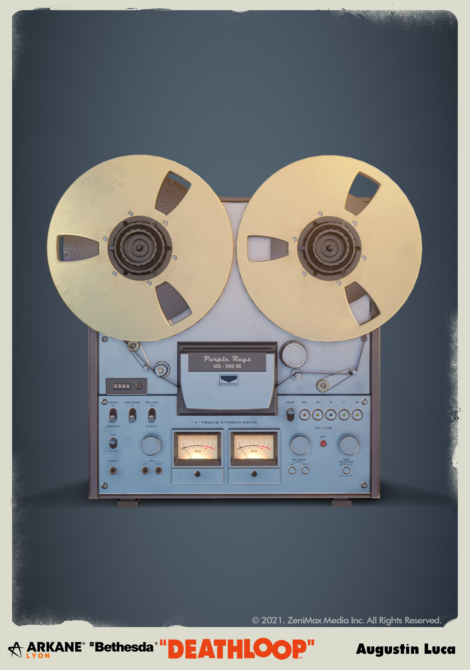 ArtStation - DEATHLOOP - Vintage tape recorder 2