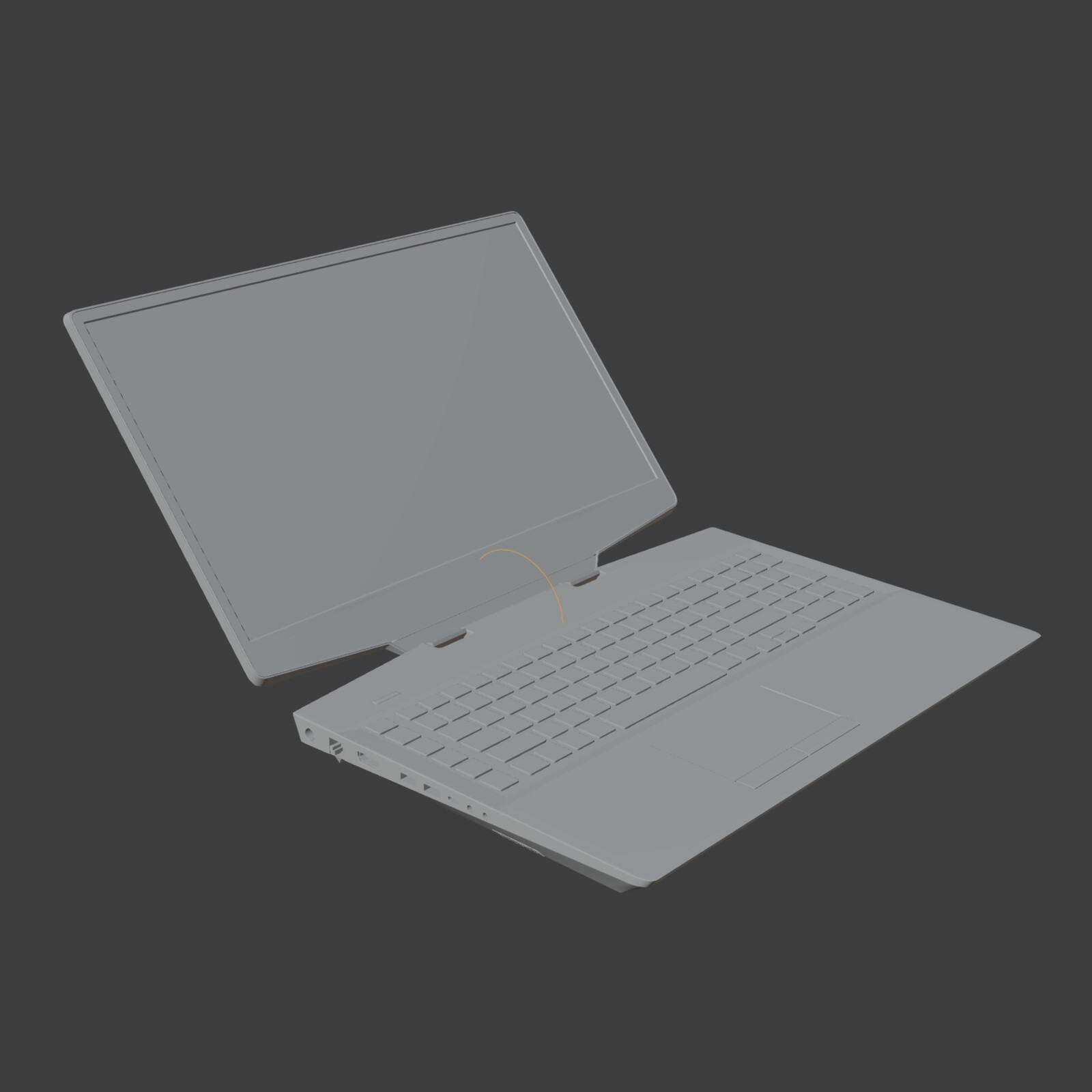 Geometry without Textures - Keyboard Area