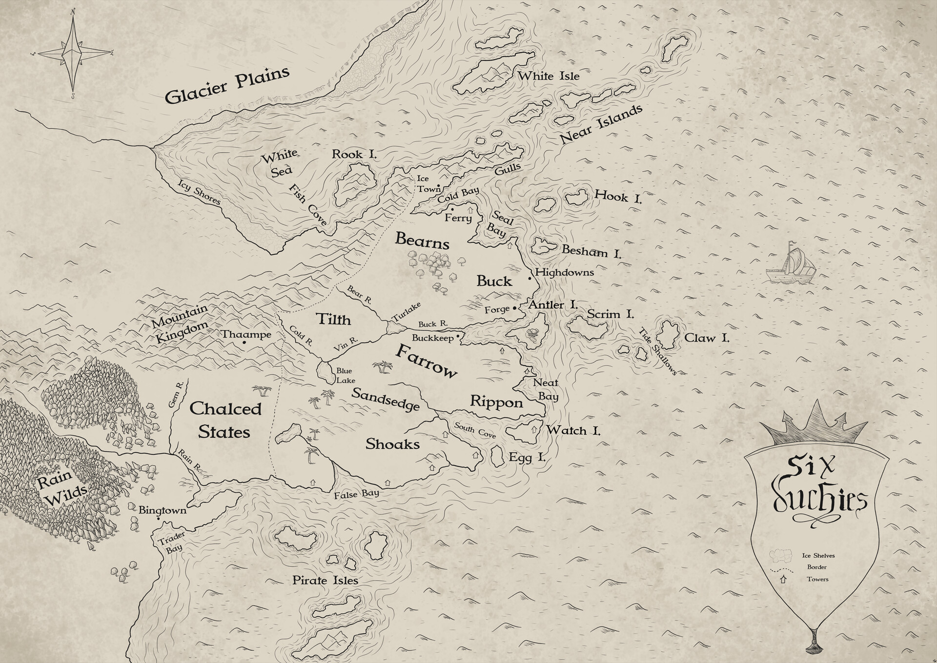ArtStation - The Six Duchies (Map)
