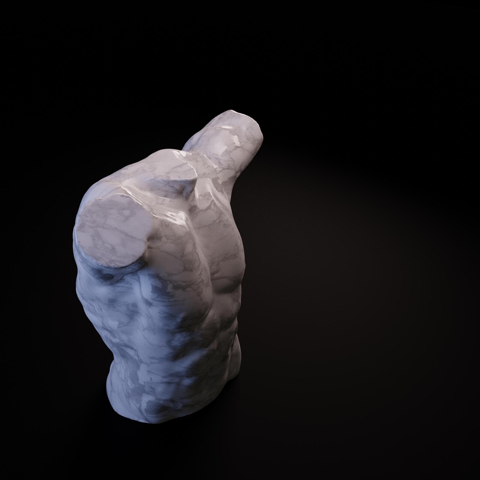 Male Anatomy Study - 3D Sculpt