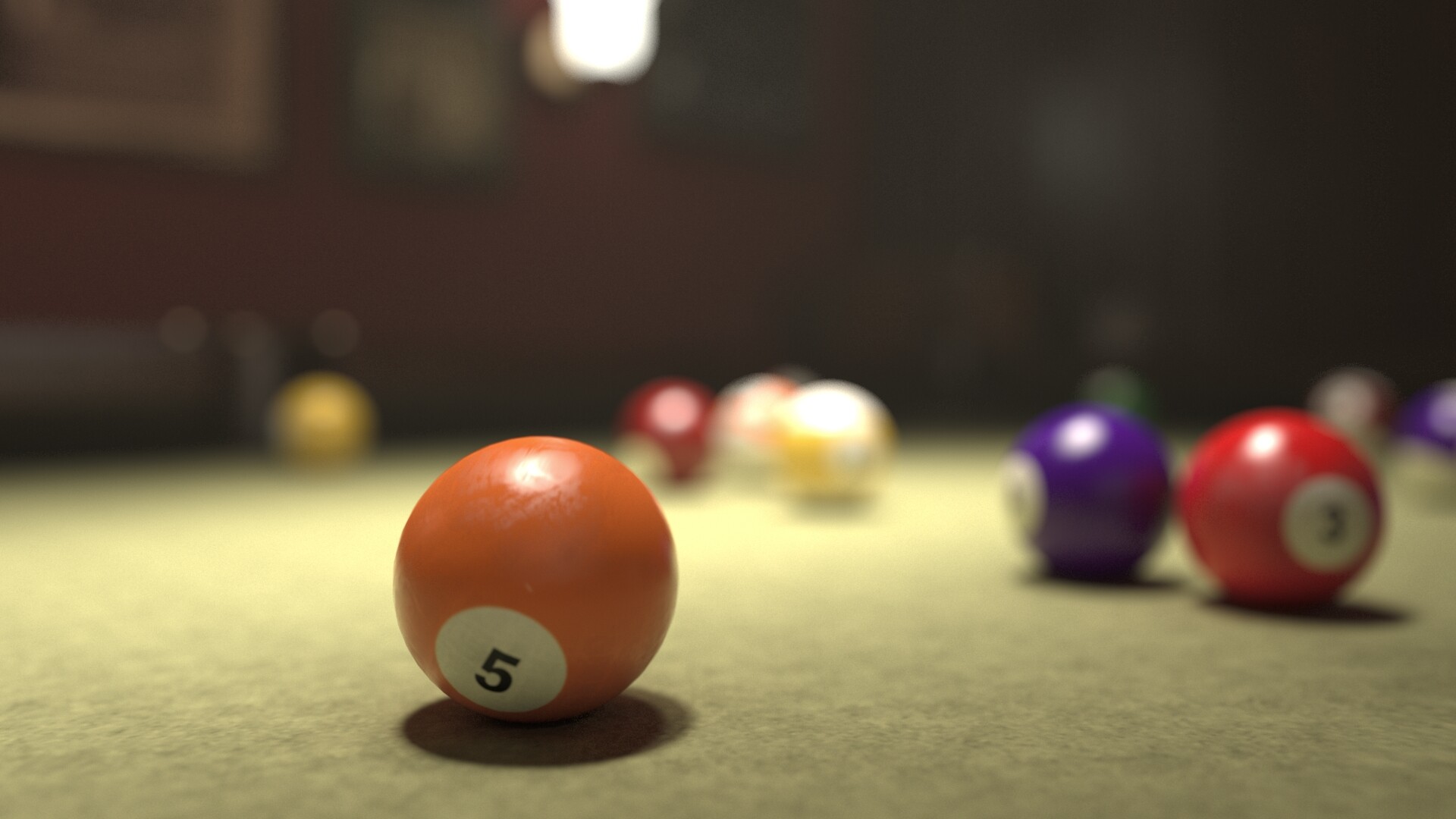 ArtStation Realistic pocket balls pool rendering maya