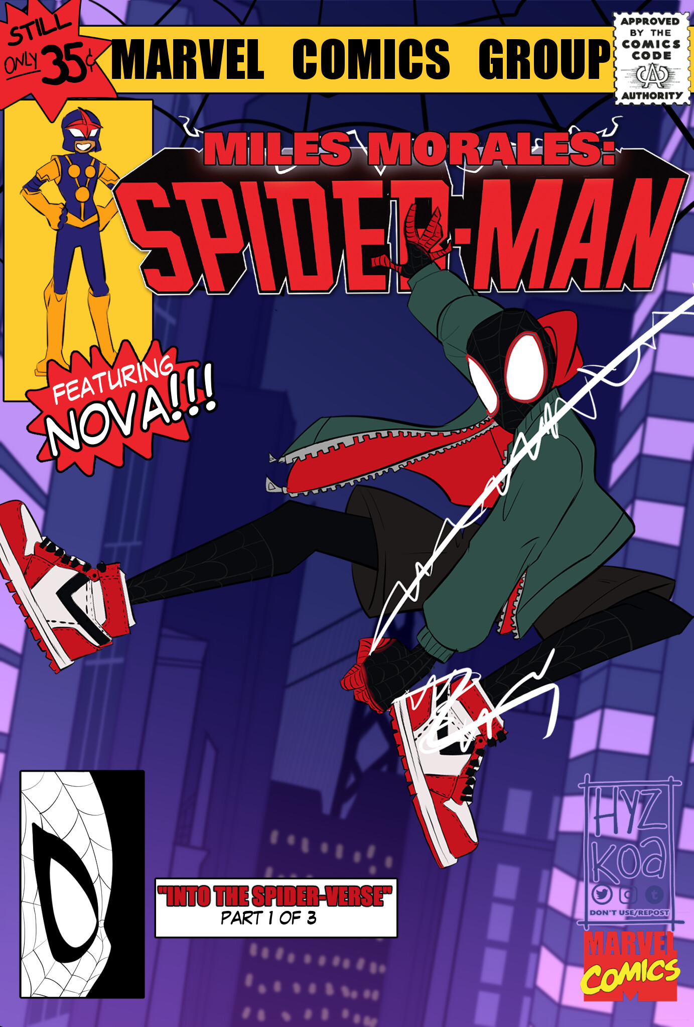 ArtStation - Miles Morales Spider-Man Fake Cover
