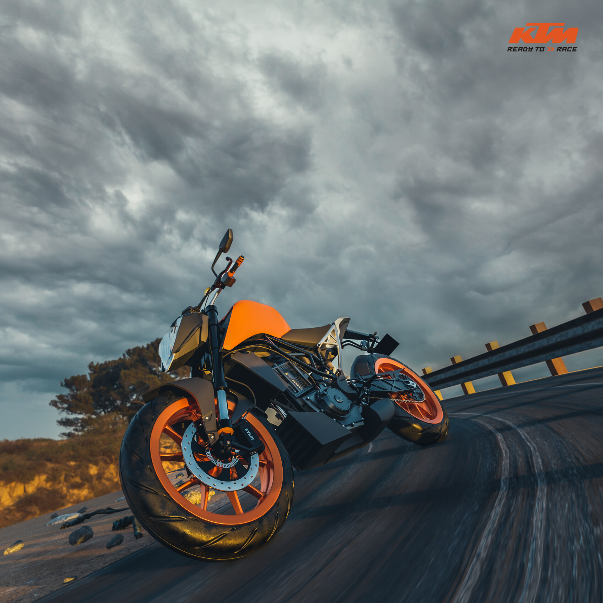 ArtStation - KTM DUKE 200 - MOTORCYCLE