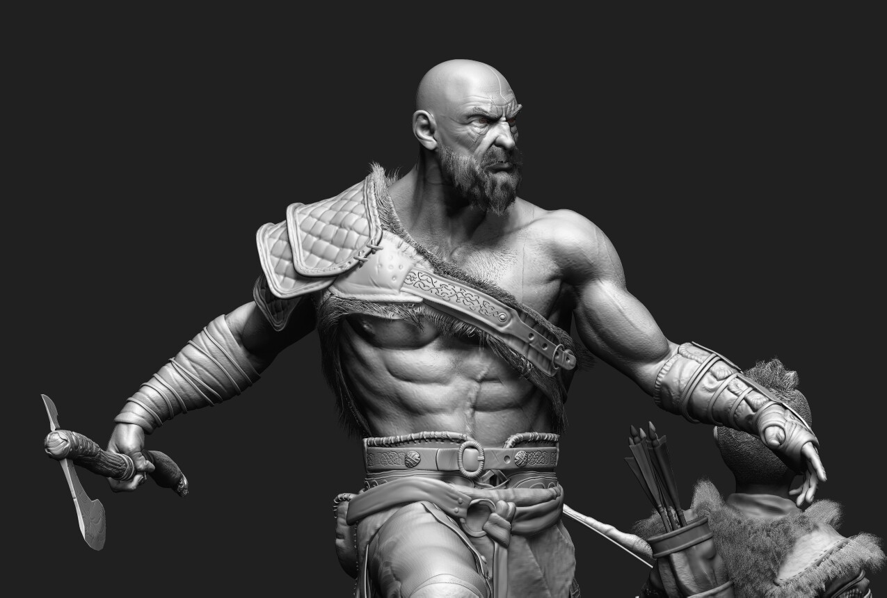 ArtStation - God of War II - Kratos