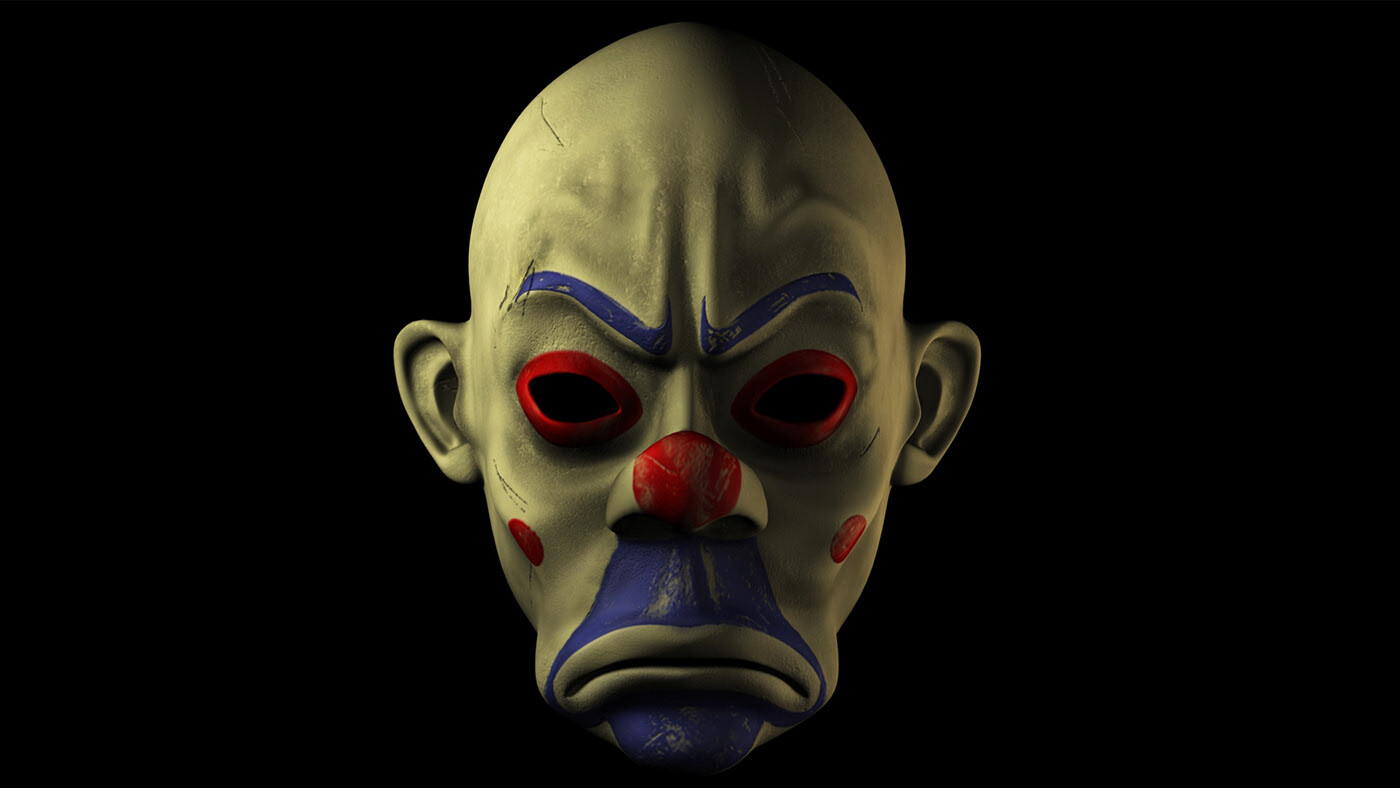 ArtStation - Joker mask(Dark Knight)