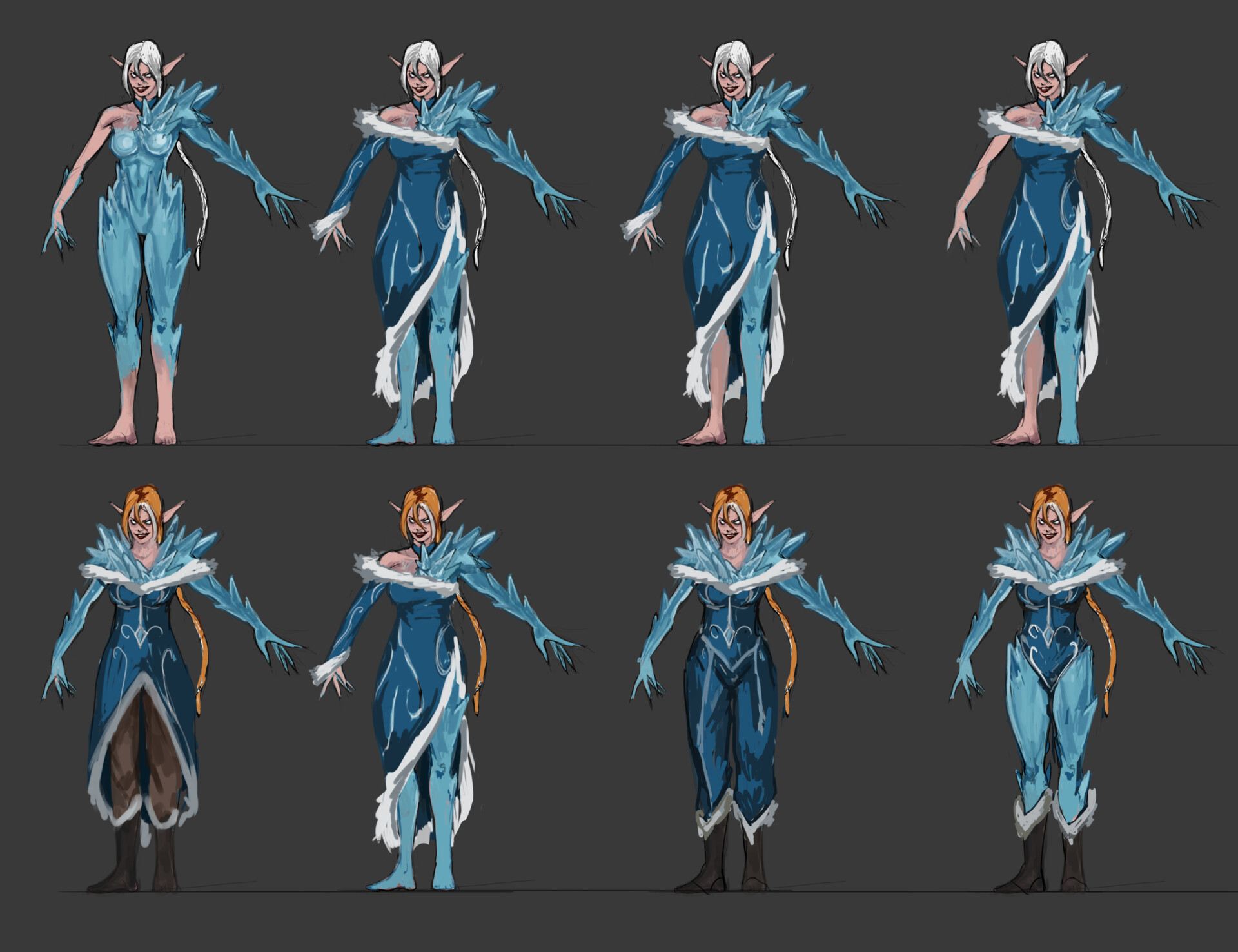 ArtStation Ice Sorcerer Sketches   Mateusz Dabrowski Icewizb 