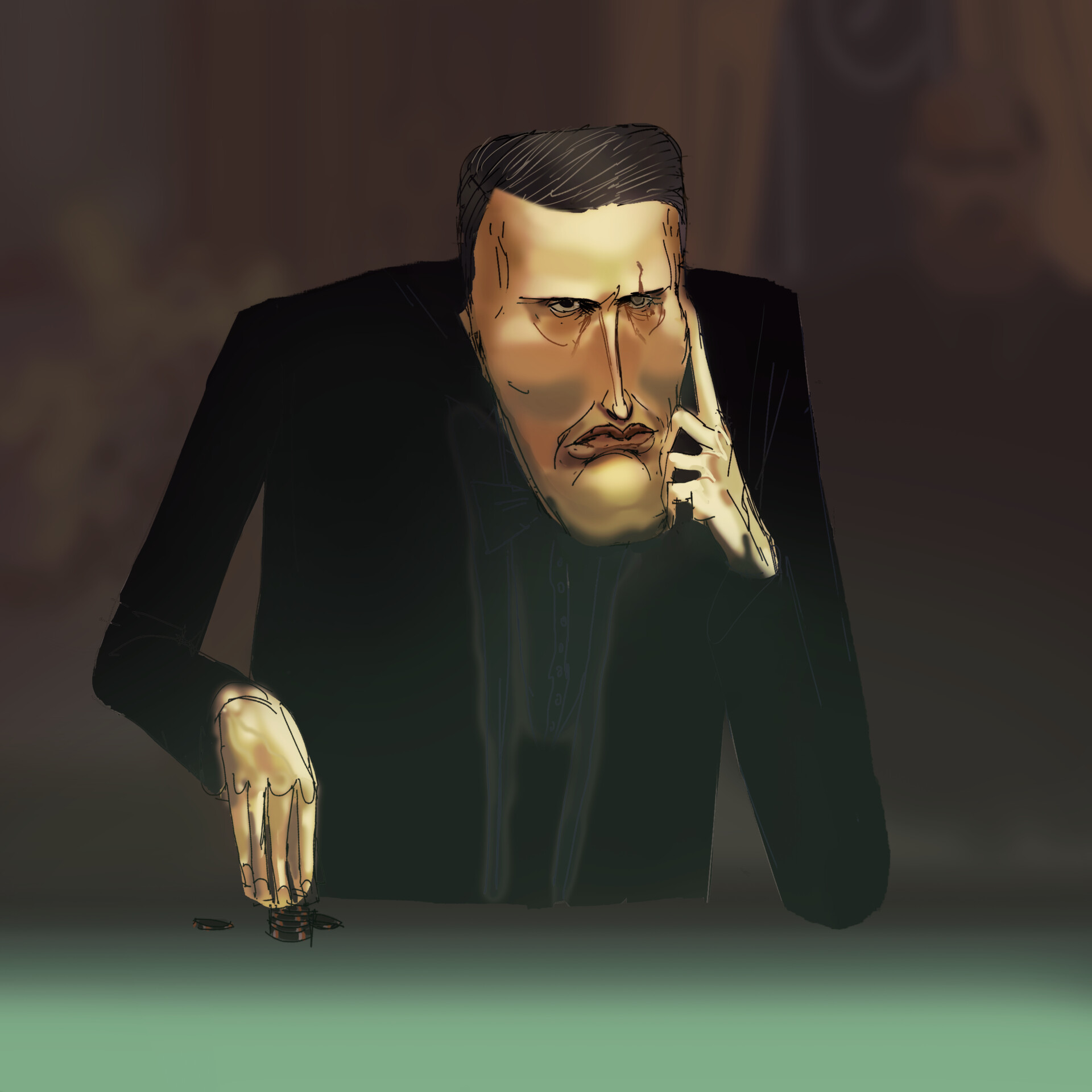 ArtStation - Mads Mikkelsen in "Casino Royale"