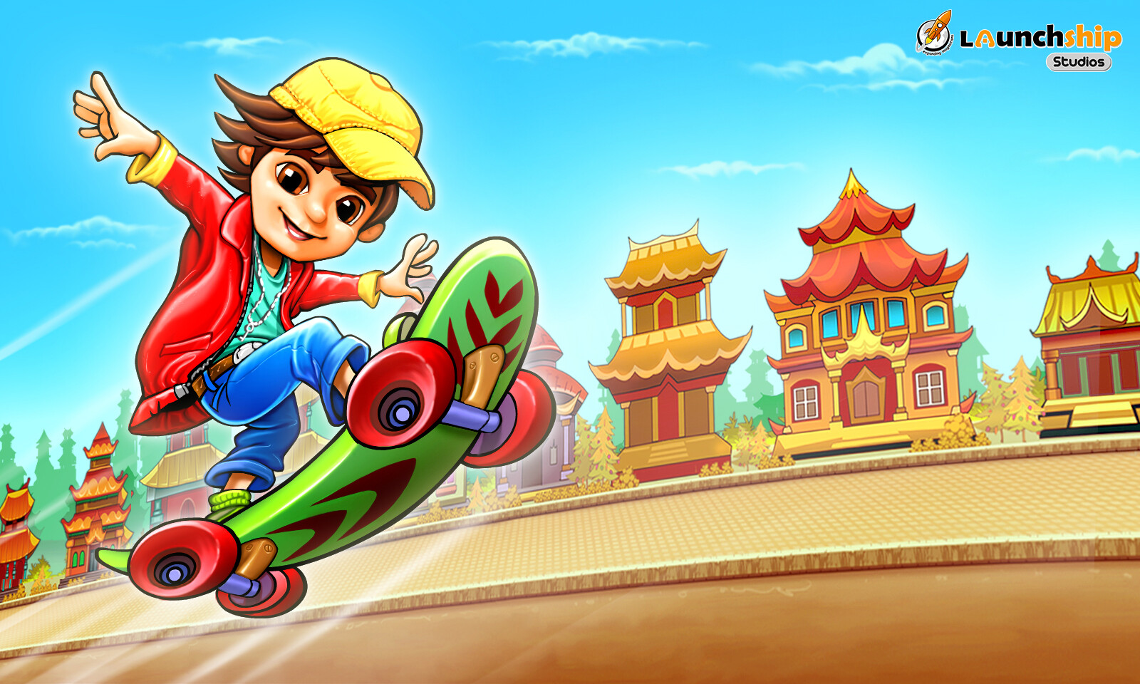 artstation-crazy-skater-2d-digital-painting