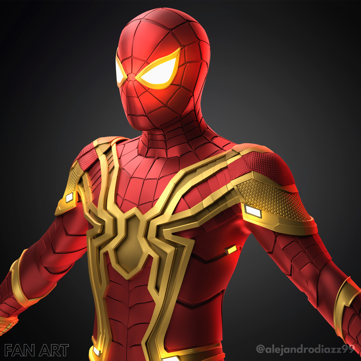 Raul Alejandro Camaño Diaz Iron Spider Suit FANART