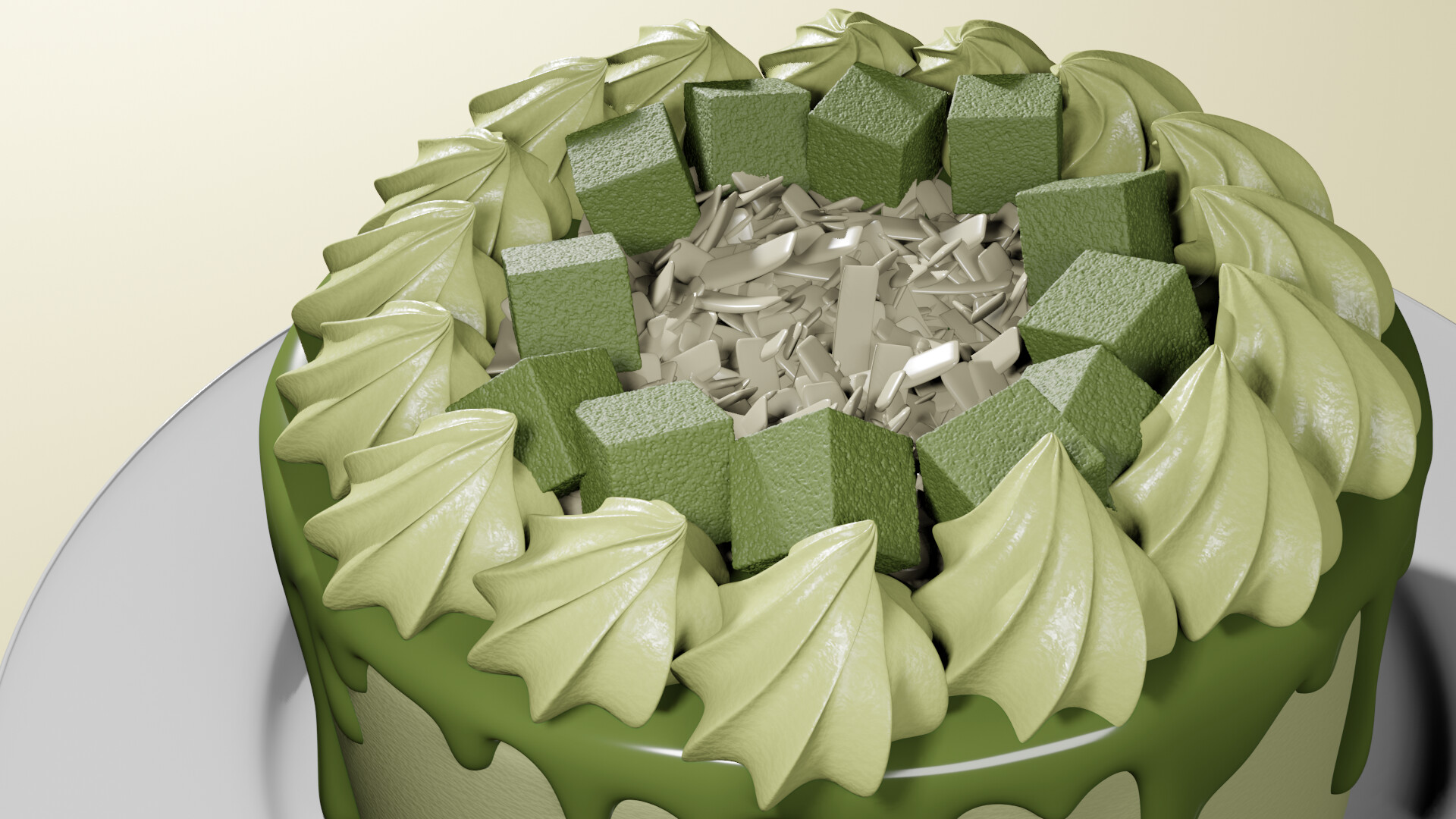 Artstation 抹茶ショートケーキ Matcha Shortcake